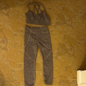 JoyLab Gray Heathered Athletic Set
